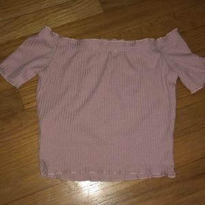 Off the shoulder crop top